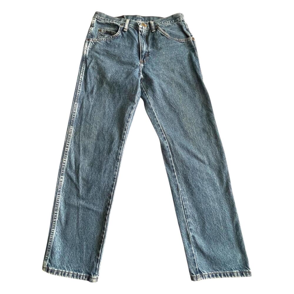 Wrangler 96501DS Jeans Mens 33x30 Medium Wash Straight Leg Denim Pants CLEAN!